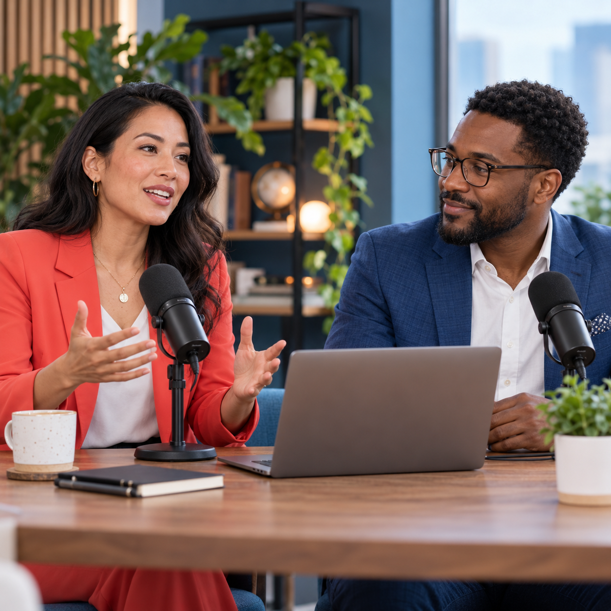 Experts presenting a webinar